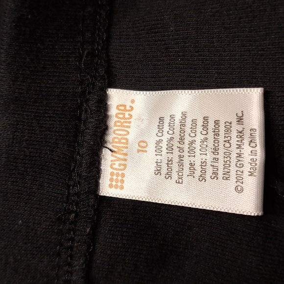 Gymboree Outlet girls skirt size 10 black with modesty shorts - Picture 4 of 4